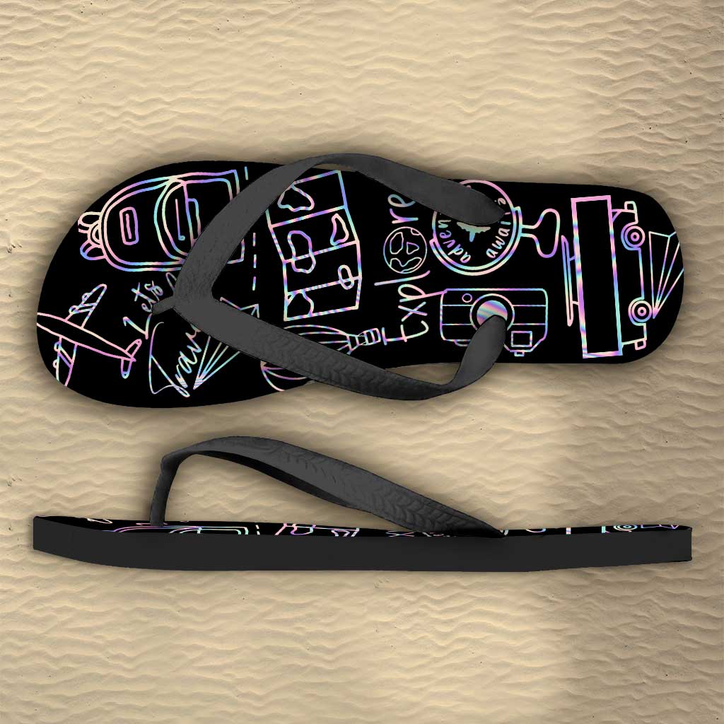 Reiselustige – personalisierte Reise-Flip-Flops