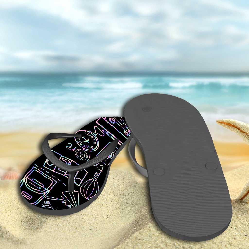 Reiselustige – personalisierte Reise-Flip-Flops