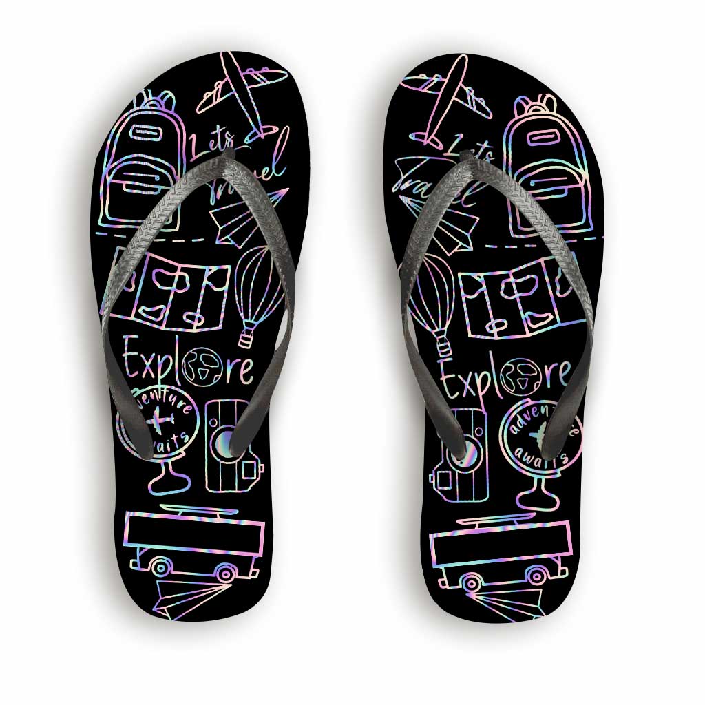 Reiselustige – personalisierte Reise-Flip-Flops