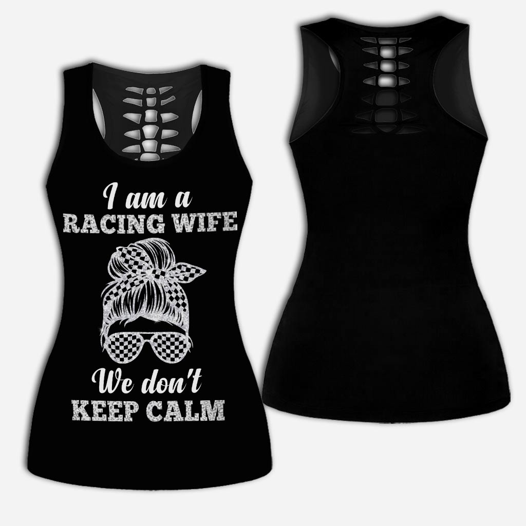 Ich bin eine Rennfahrer-Ehefrau – Tanktop und Leggings von Racing Hollow