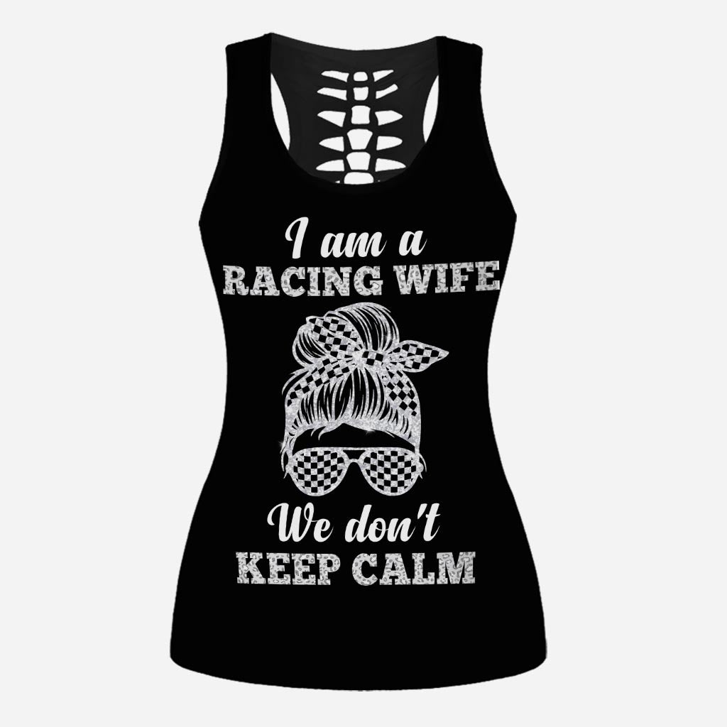 Ich bin eine Rennfahrer-Ehefrau – Tanktop und Leggings von Racing Hollow