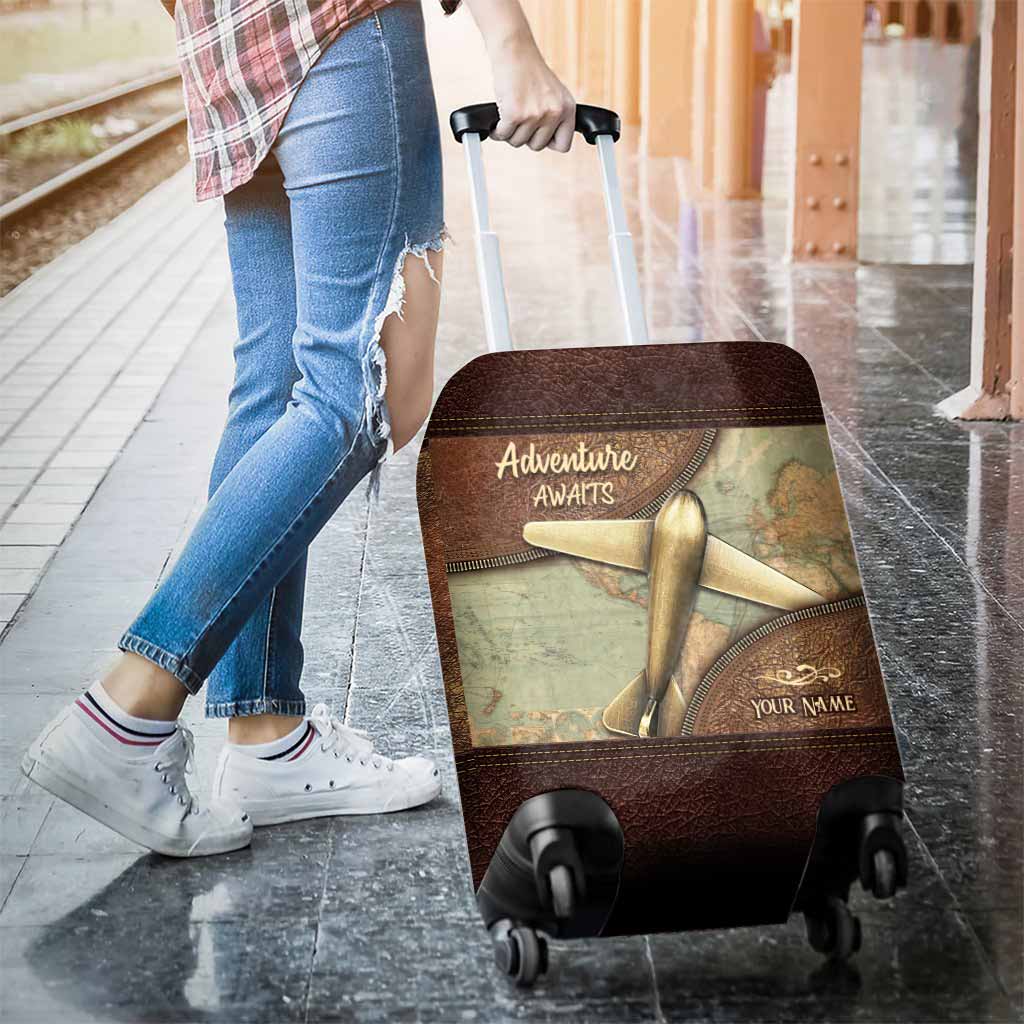 Adventure Awaits - Personalized Travelling Luggage Cover