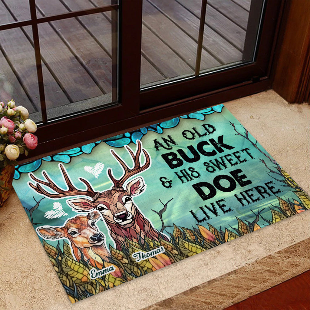 Live Here - Personalized Hunting Doormat