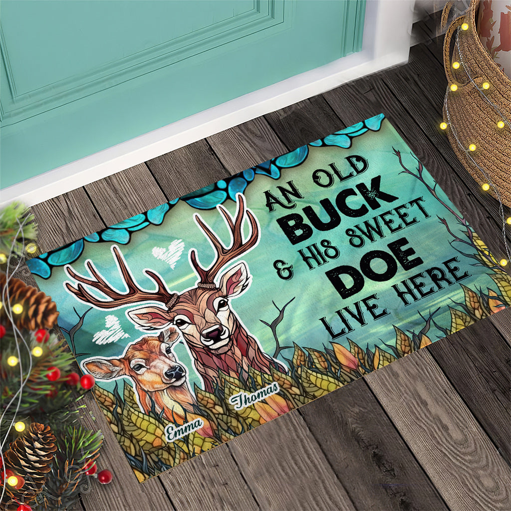 Live Here - Personalized Hunting Doormat