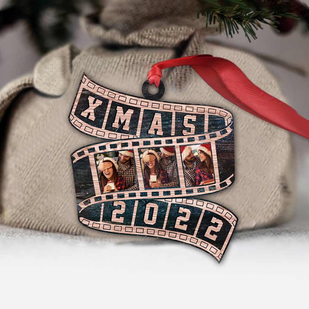 Weihnachts-Pärchen-Filmrolle 2022 – Personalisierter Weihnachtsschmuck für Paare (beidseitig bedruckt)