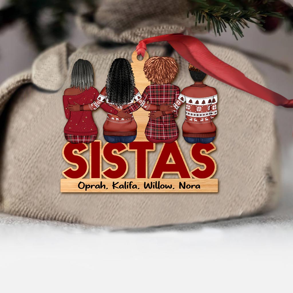 Sistas – Personalisierter Weihnachtsschmuck für beste Freundinnen