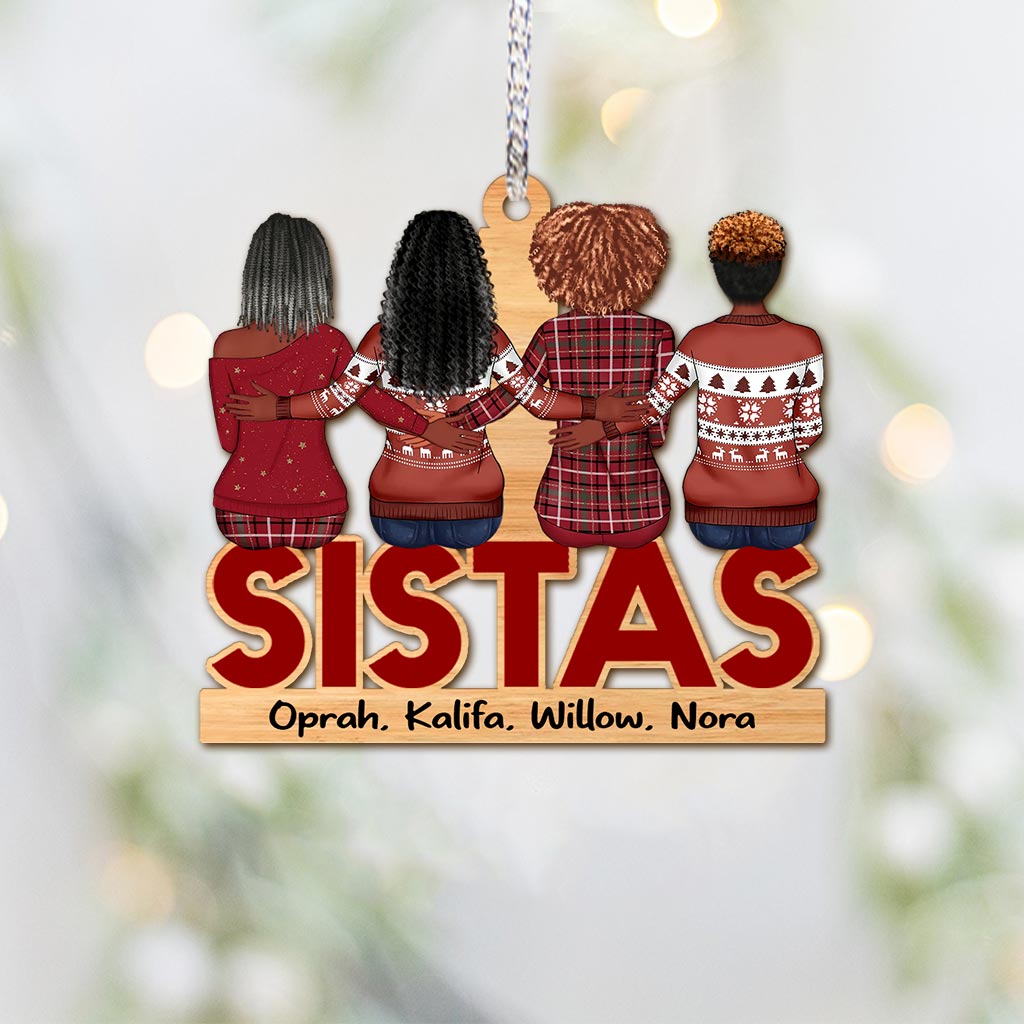 Sistas – Personalisierter Weihnachtsschmuck für beste Freundinnen