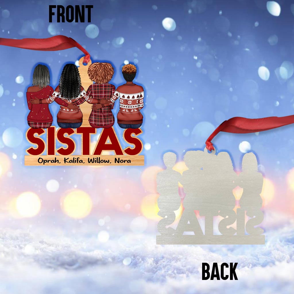 Sistas – Personalisierter Weihnachtsschmuck für beste Freundinnen