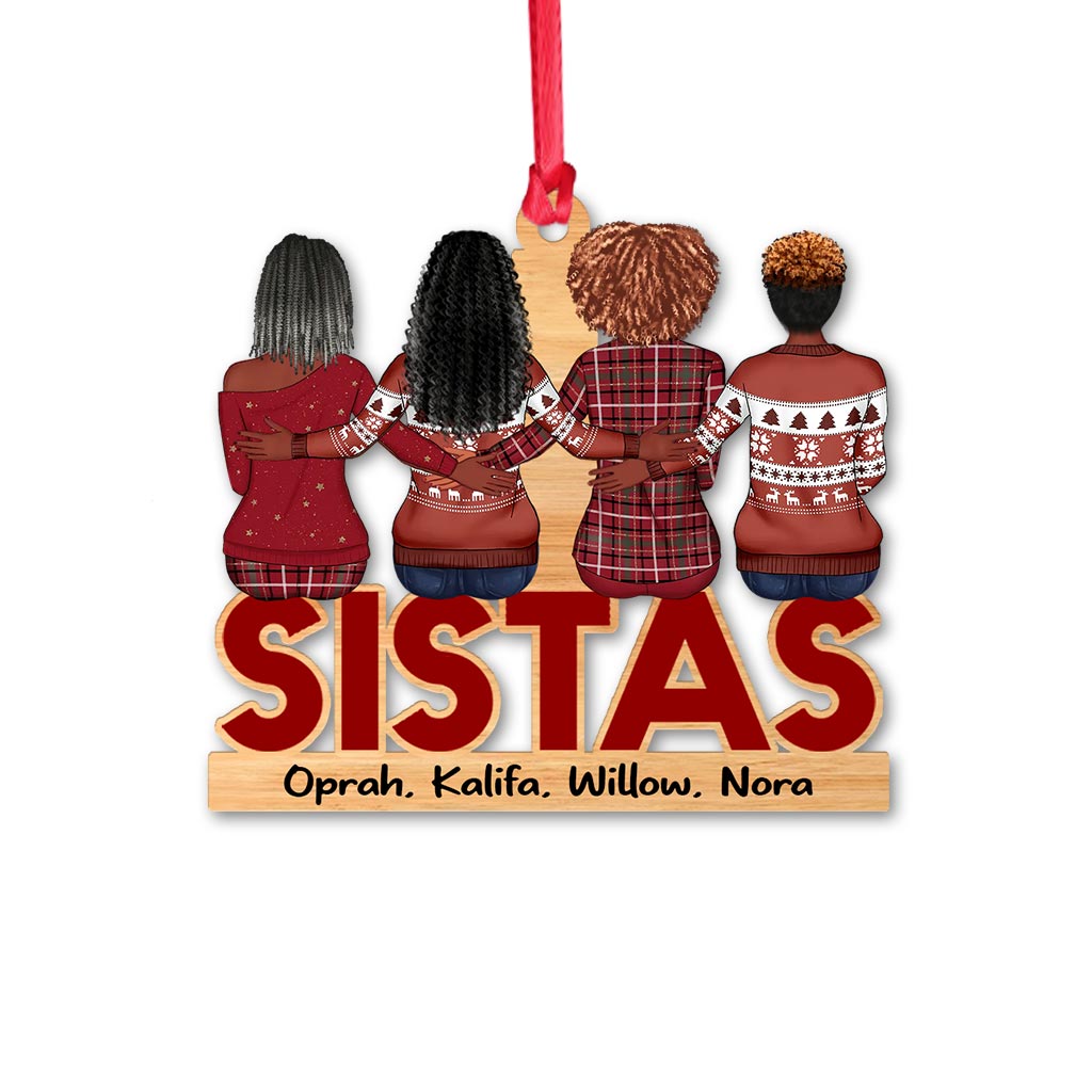 Sistas – Personalisierter Weihnachtsschmuck für beste Freundinnen