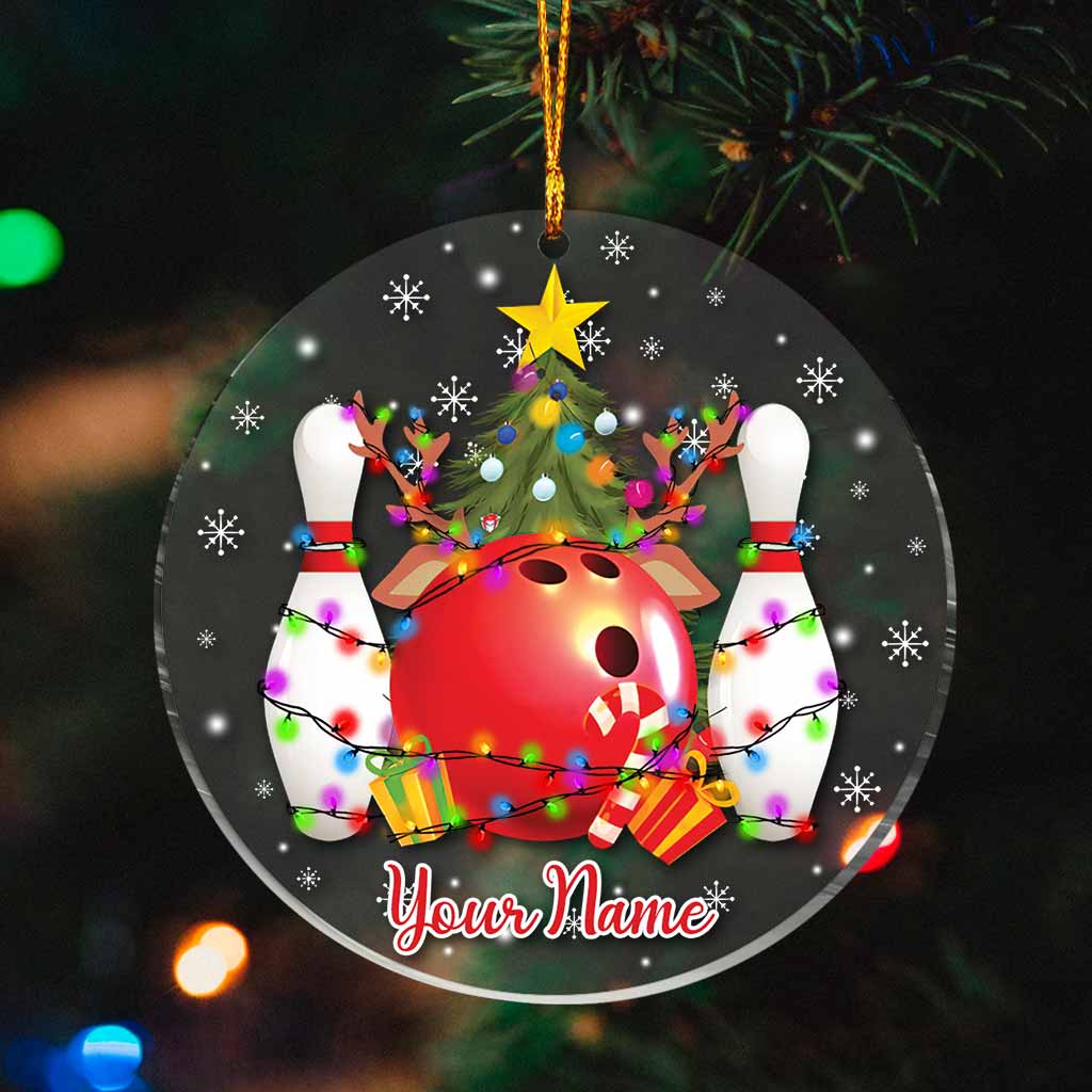 Christmas Bowling - Personalized Ornament