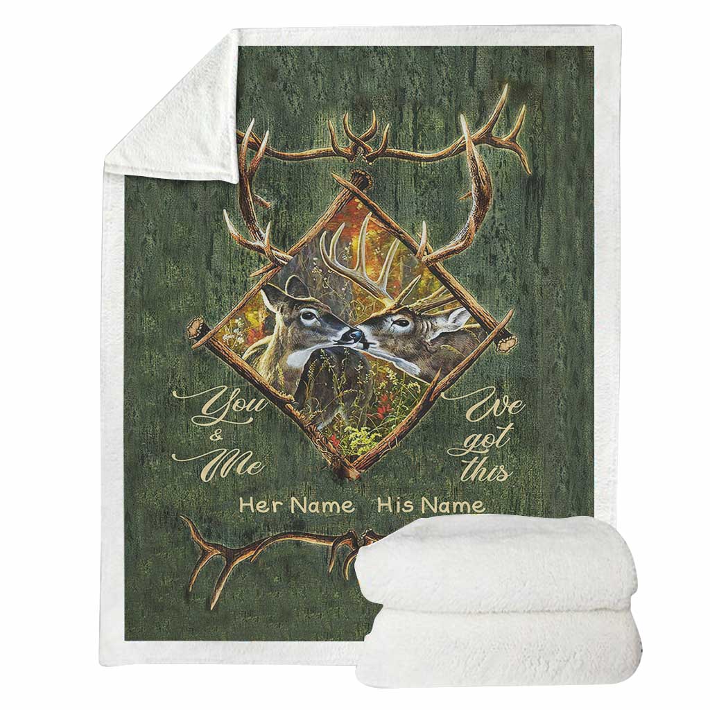Du & Ich – Personalisierte Jagddecke für Paare
