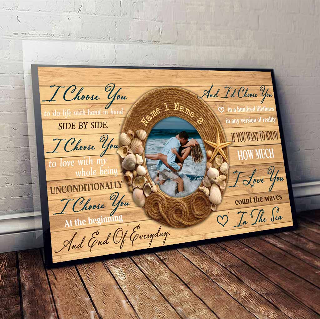Count The Waves In The Sea - Personalized Couple Poster