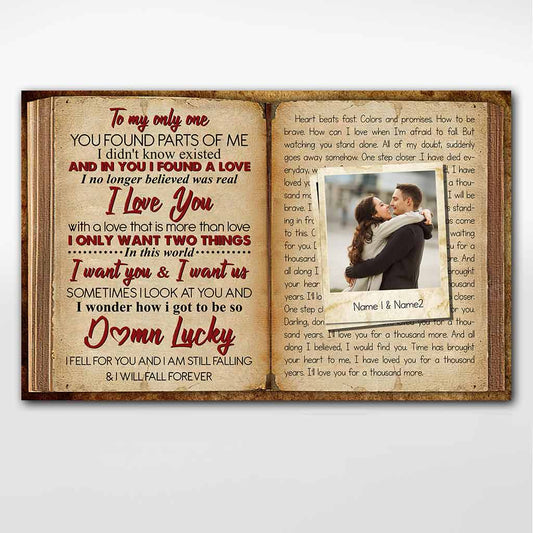 A Thousand Years Lyrics Book - Personalized Couple Poster