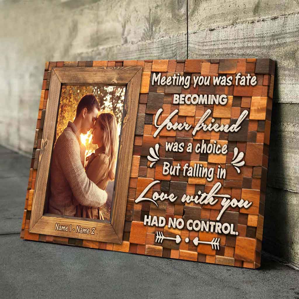 Dich zu treffen war Schicksal – Personalisiertes Pärchenposter