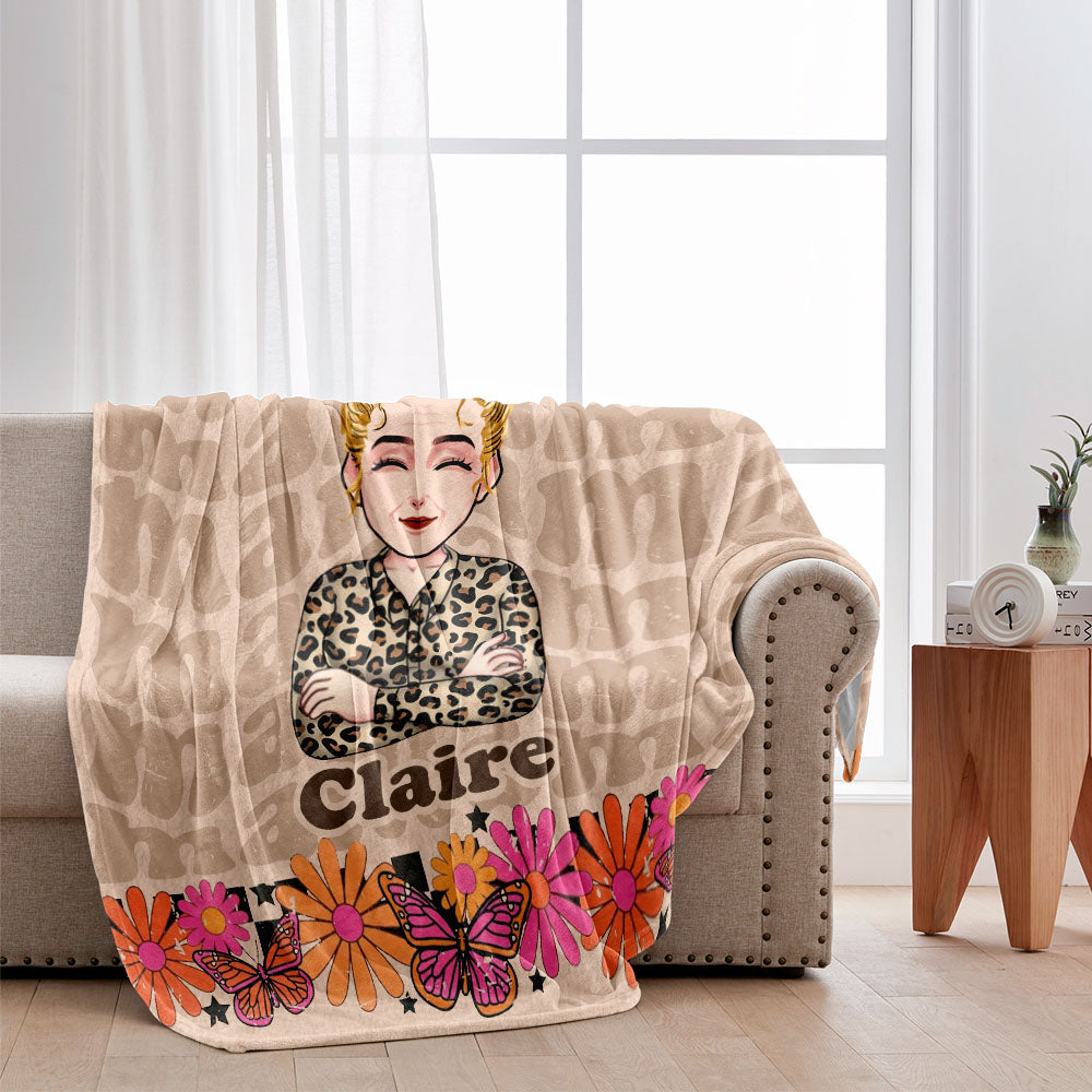 Retro Mama – Personalisierte Muttertagsdecke