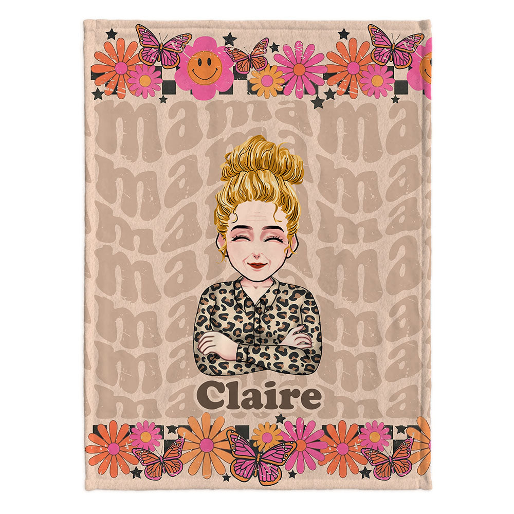 Retro Mama – Personalisierte Muttertagsdecke
