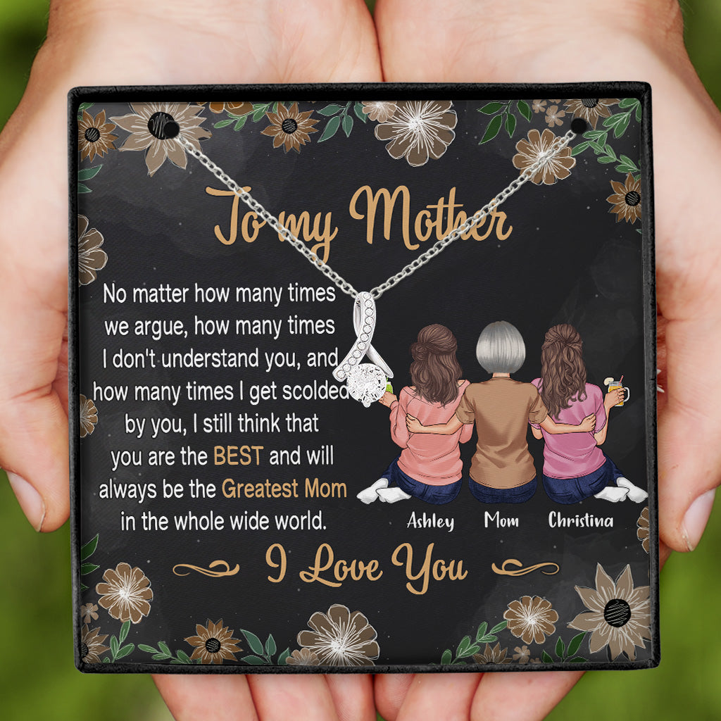 Du bist die beste Mama der Welt – Personalisierte Muttertags-Halskette 