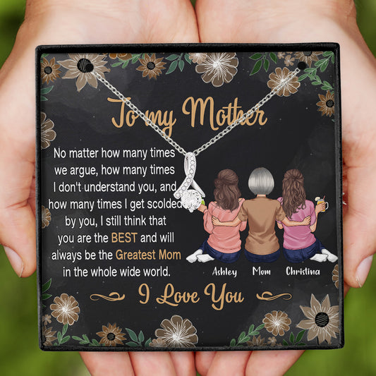 Du bist die beste Mama der Welt – Personalisierte Muttertags-Halskette 