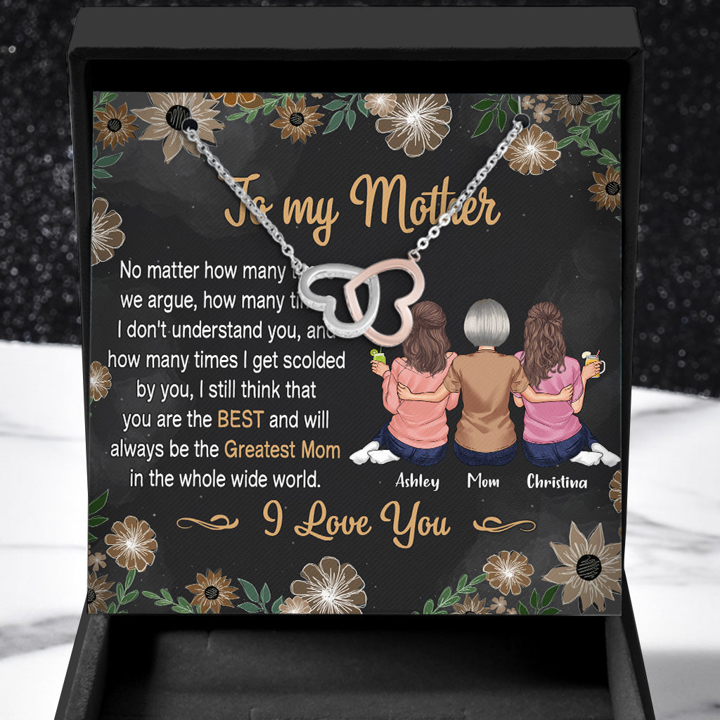Du bist die beste Mama der Welt – Personalisierte Muttertags-Halskette 