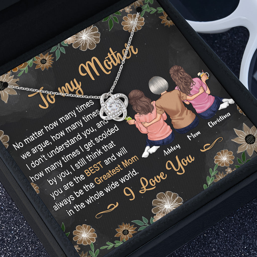 Du bist die beste Mama der Welt – Personalisierte Muttertags-Halskette 