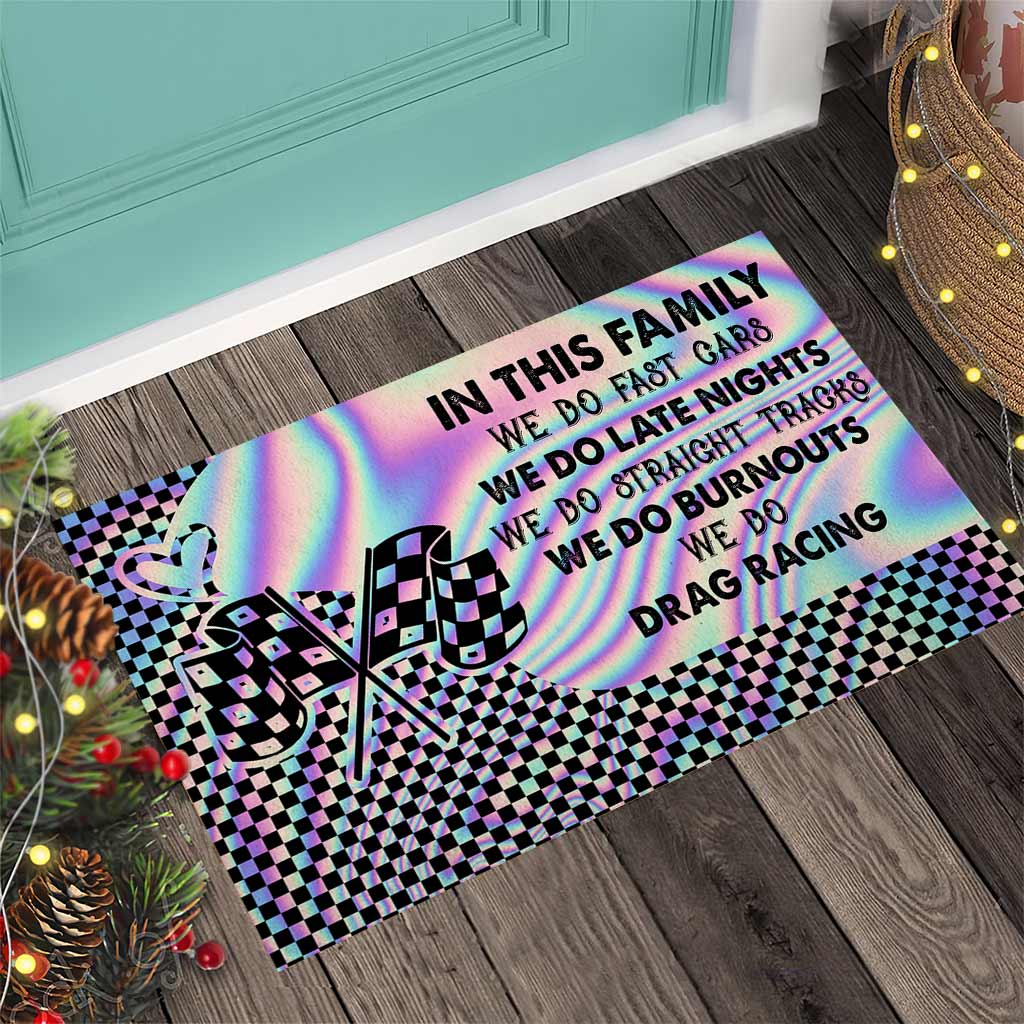 In dieser Familie - Renn-Fußmatte