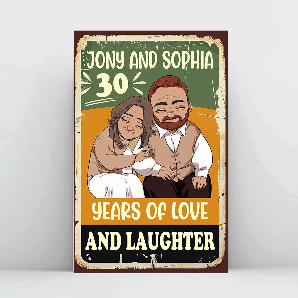 Ich liebe dich für immer – Personalisiertes Poster für Paare