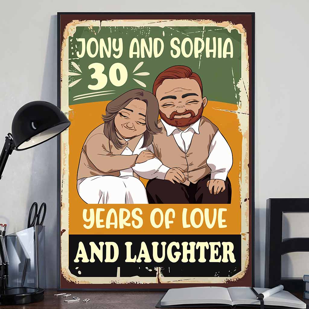 Ich liebe dich für immer – Personalisiertes Poster für Paare