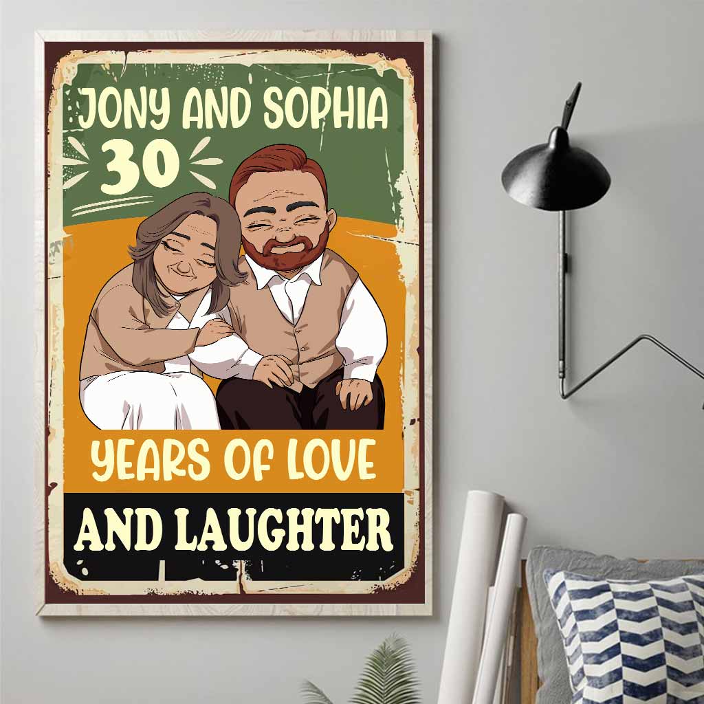 Ich liebe dich für immer – Personalisiertes Poster für Paare