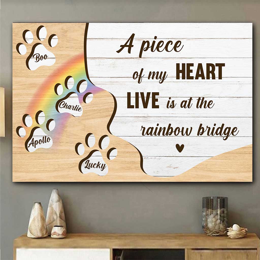 Ein Stück meines Herzens – personalisiertes Hundeposter