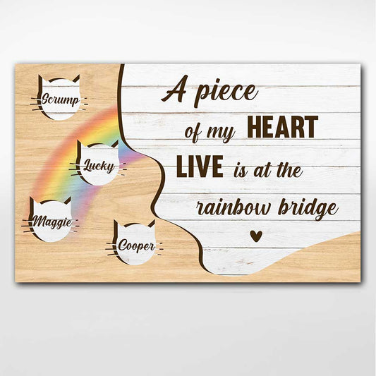 A Piece Of My Heart - Personalized Cat Poster