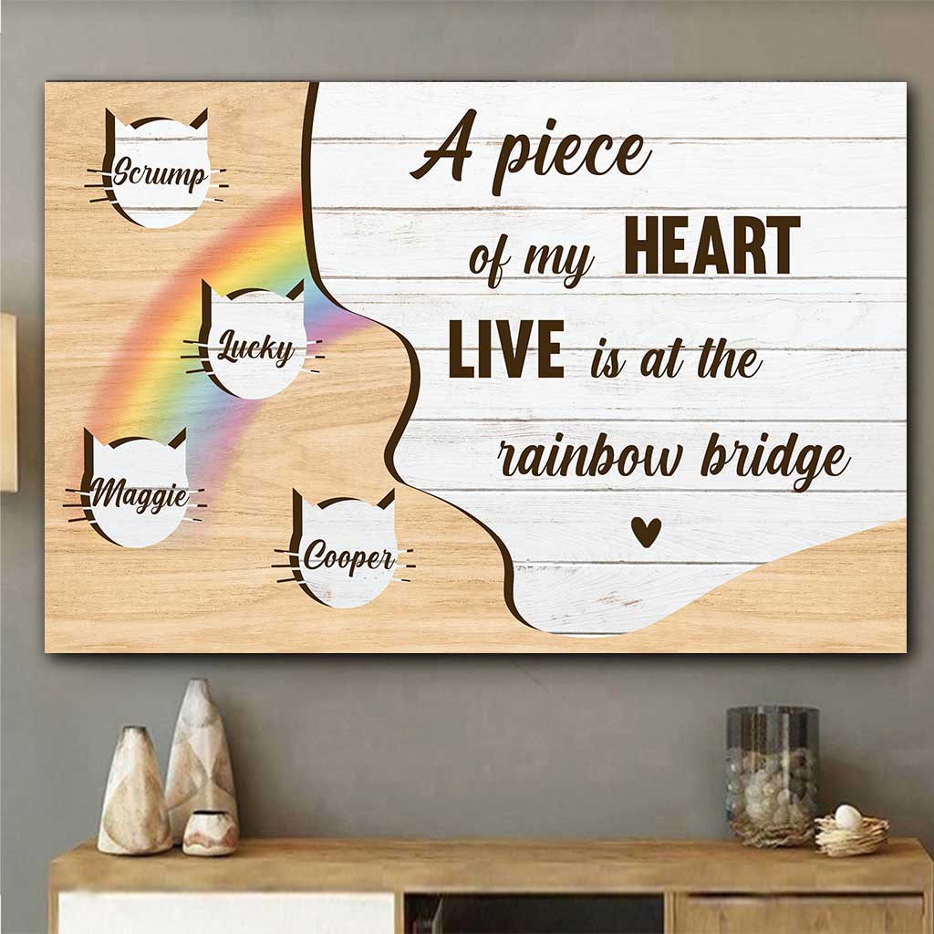 A Piece Of My Heart - Personalized Cat Poster