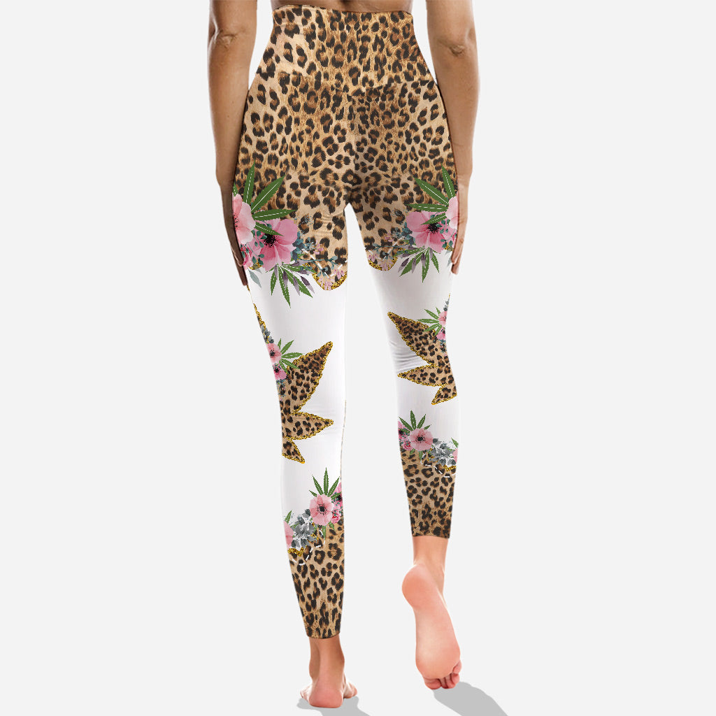 Die coolste Mama aller Zeiten – Personalisierter Muttertags-Hoodie und Leggings mit Cannabis-Motiv