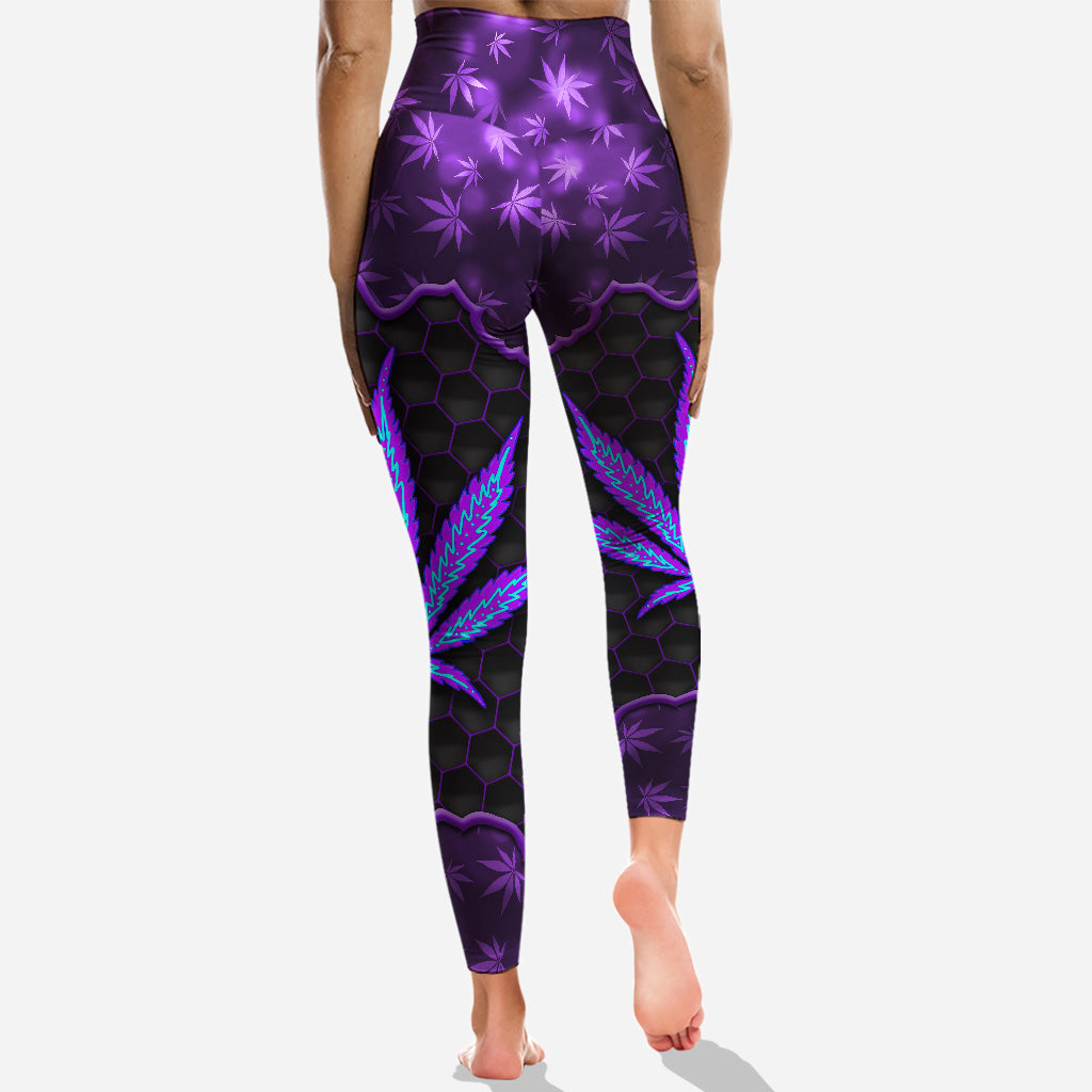 Die coolste Mama aller Zeiten – Personalisierter Muttertags-Hoodie und Leggings mit Cannabis-Motiv