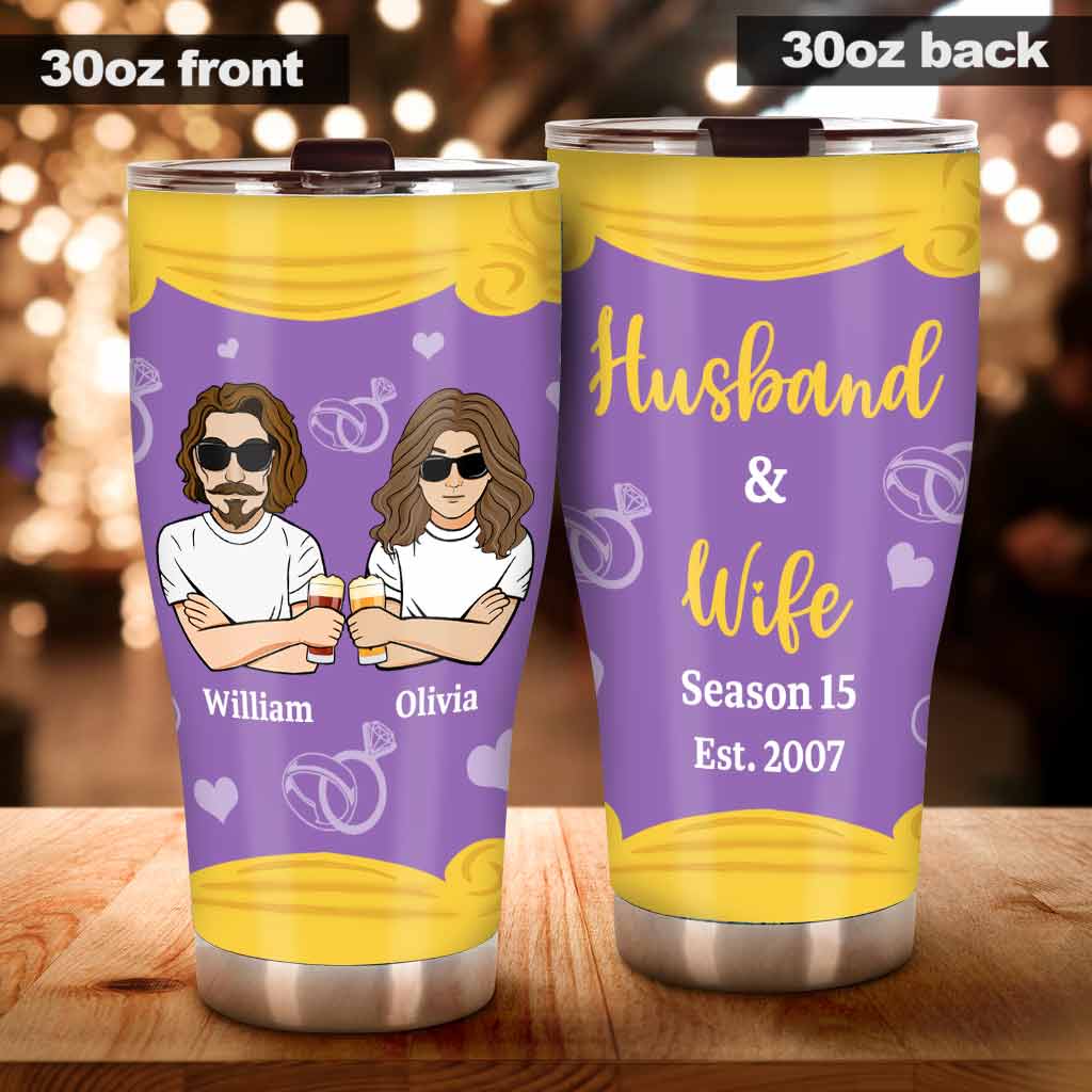 Husband And Wife - Personalized Couple Tumbler
