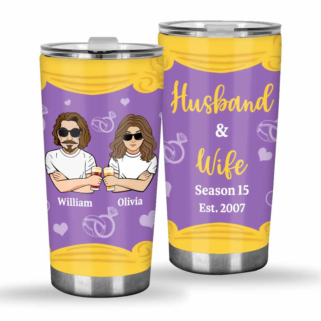 Husband And Wife - Personalized Couple Tumbler