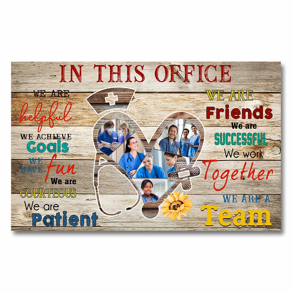 In diesem Büro – Personalisiertes Krankenschwesternposter