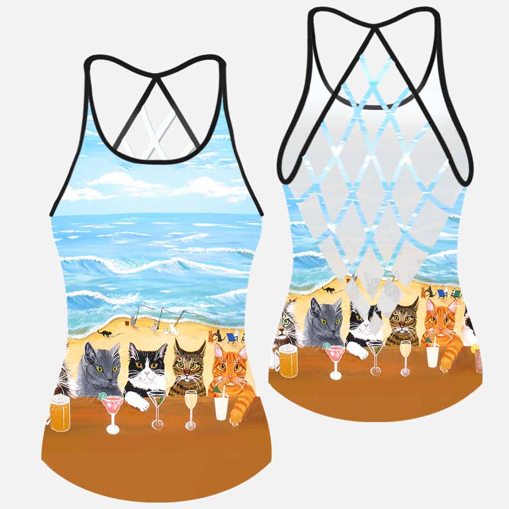 Sommer am Strand – Tanktop mit Katzenkreuz