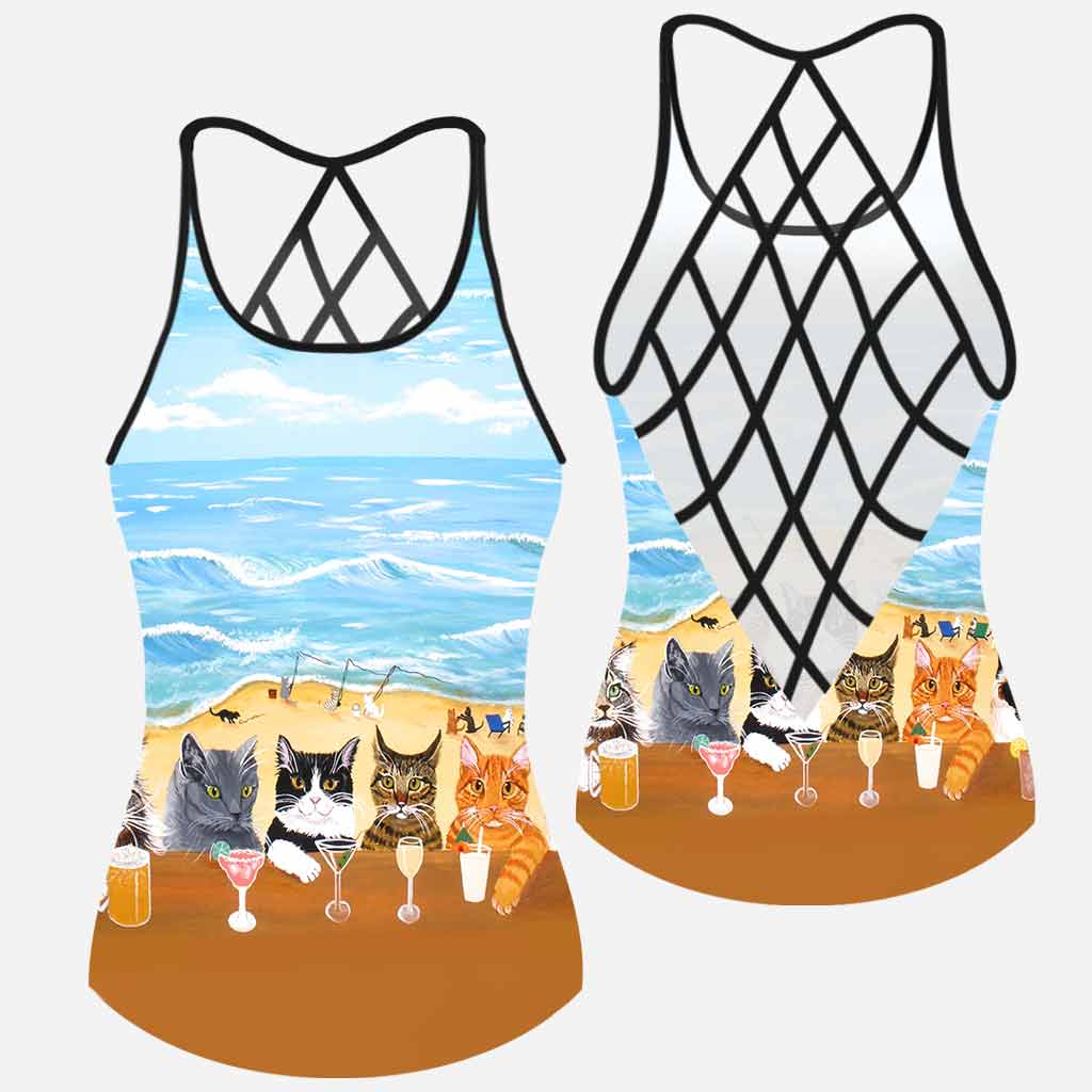 Sommer am Strand – Tanktop mit Katzenkreuz