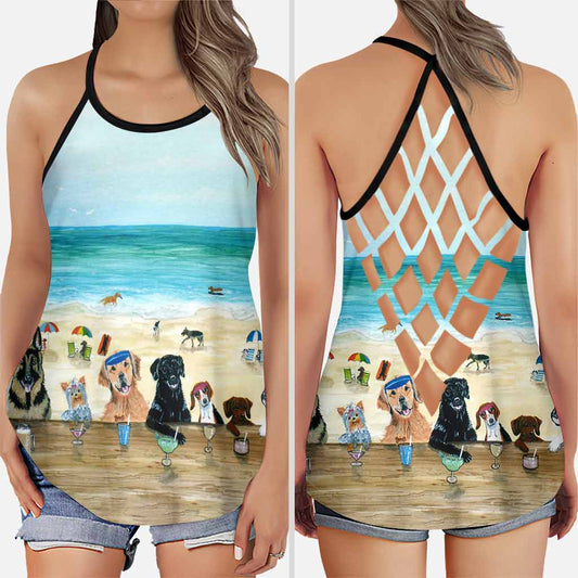 Sommer am Strand – Tanktop mit Hundekreuz