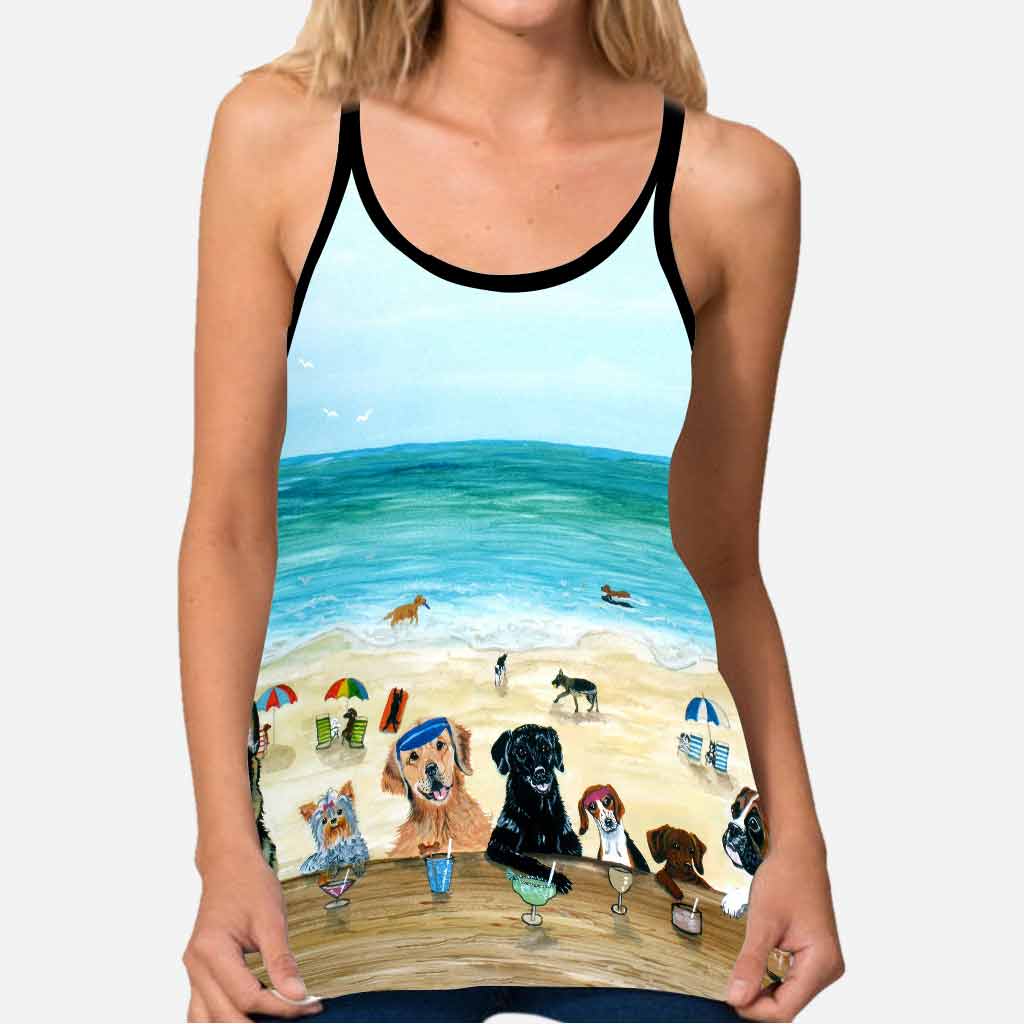 Sommer am Strand – Tanktop mit Hundekreuz
