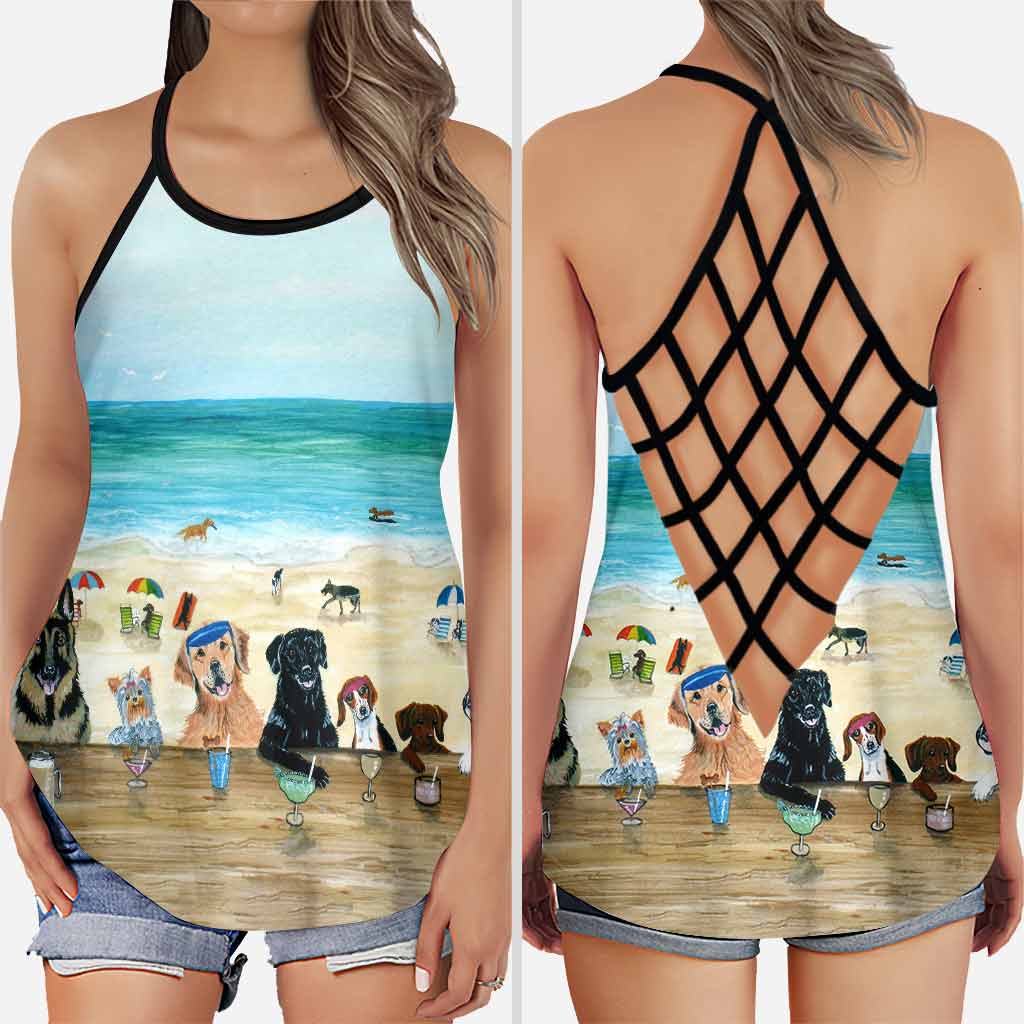 Sommer am Strand – Tanktop mit Hundekreuz