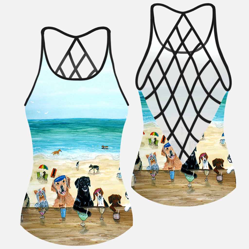 Sommer am Strand – Tanktop mit Hundekreuz