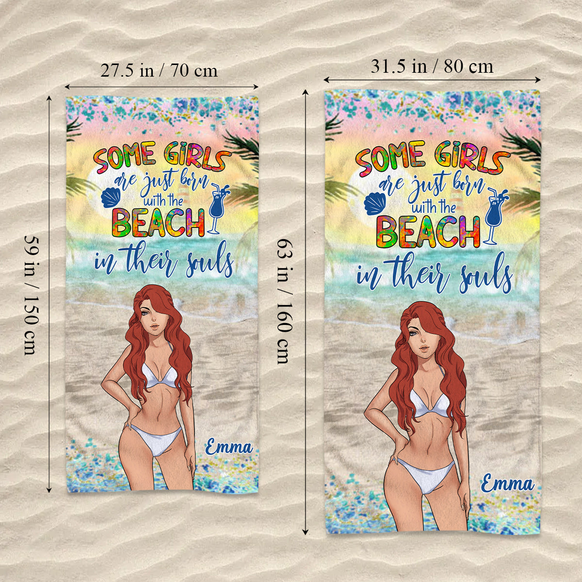 Das Meer ruft – Personalisiertes Strandtuch für Meeresliebhaber