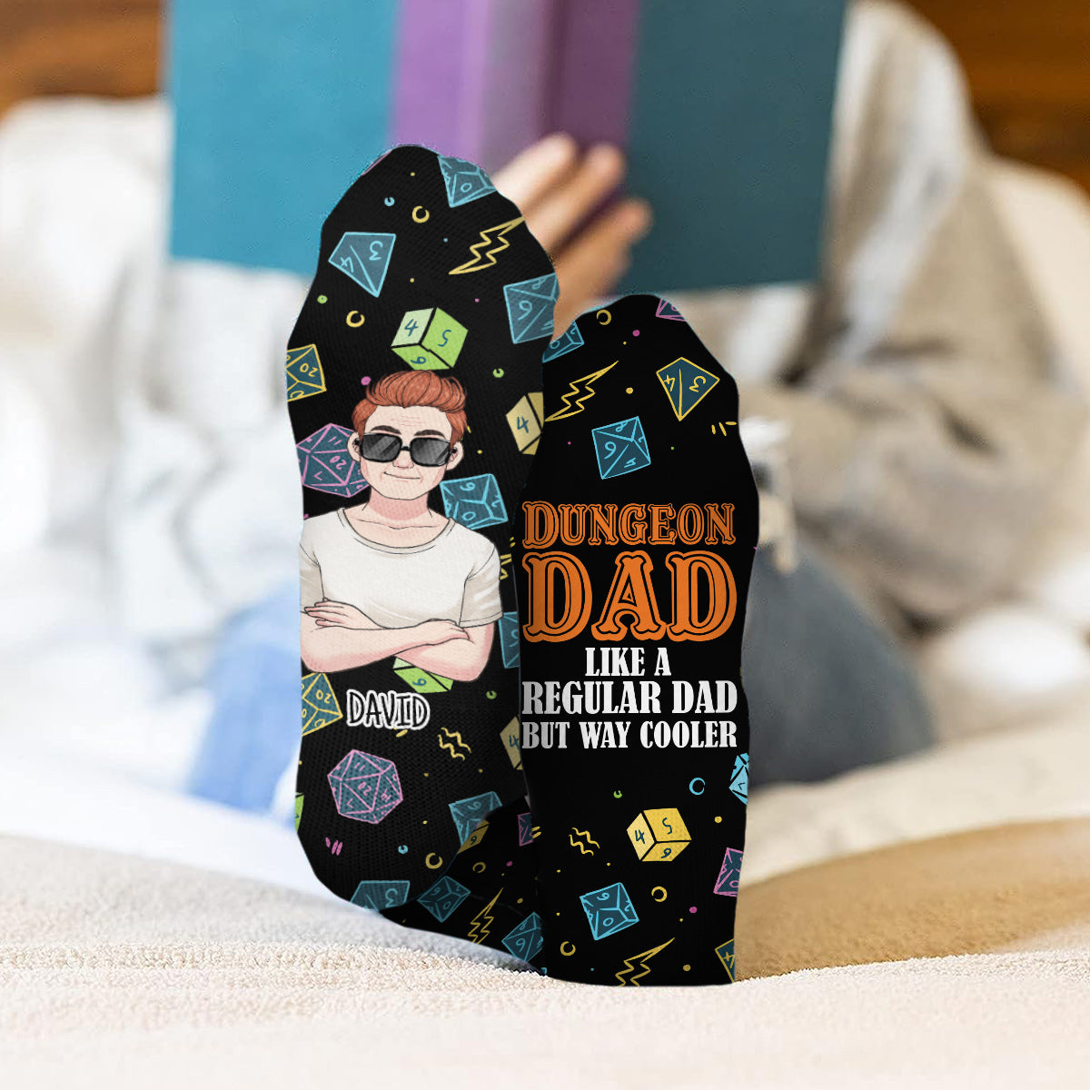 Dungeon Dad - Personalized RPG Socks