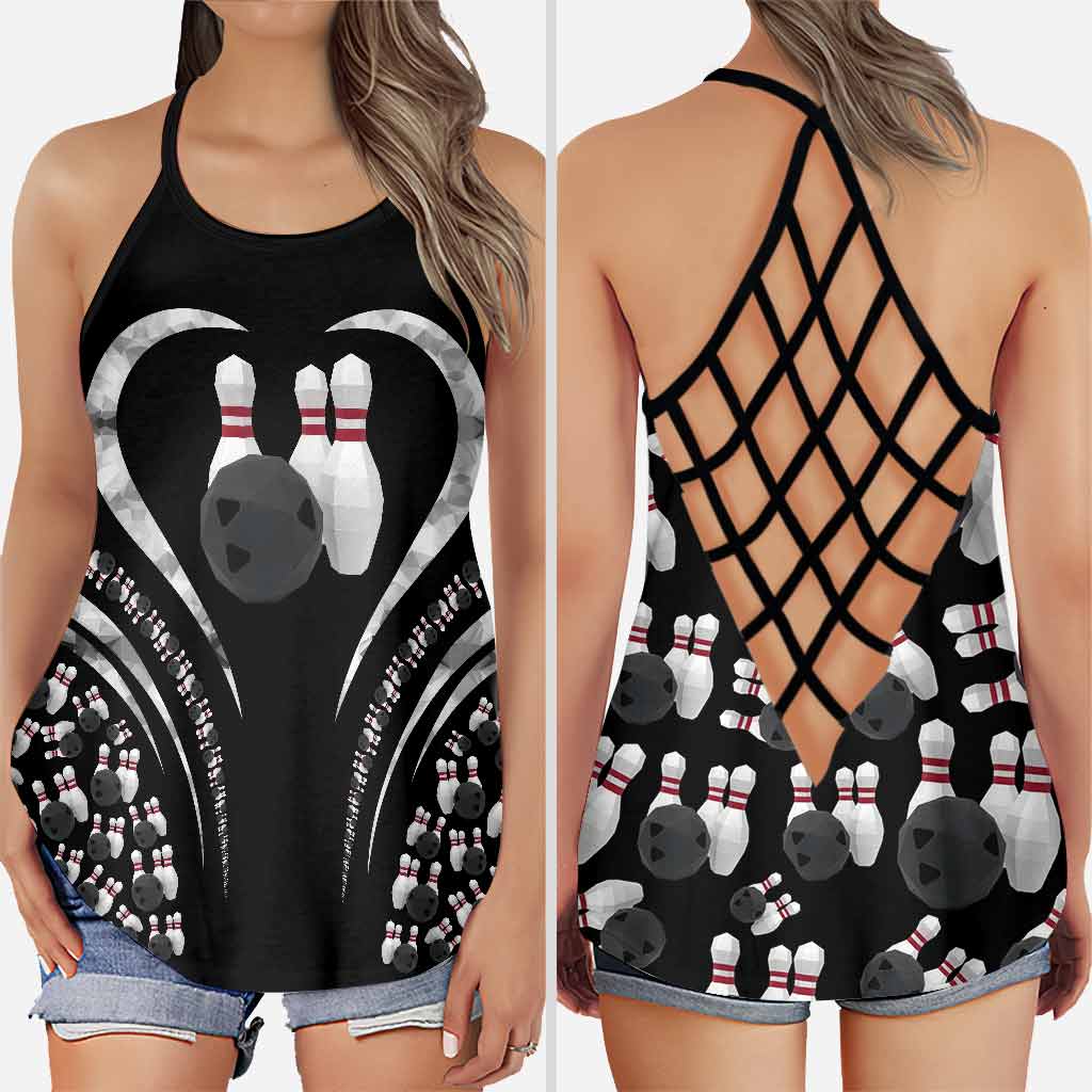 Love Bowling Cross Tanktop