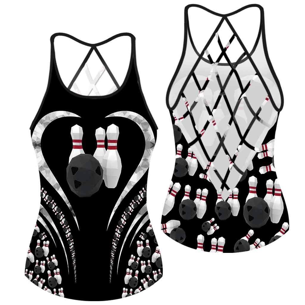 Love Bowling Cross Tanktop