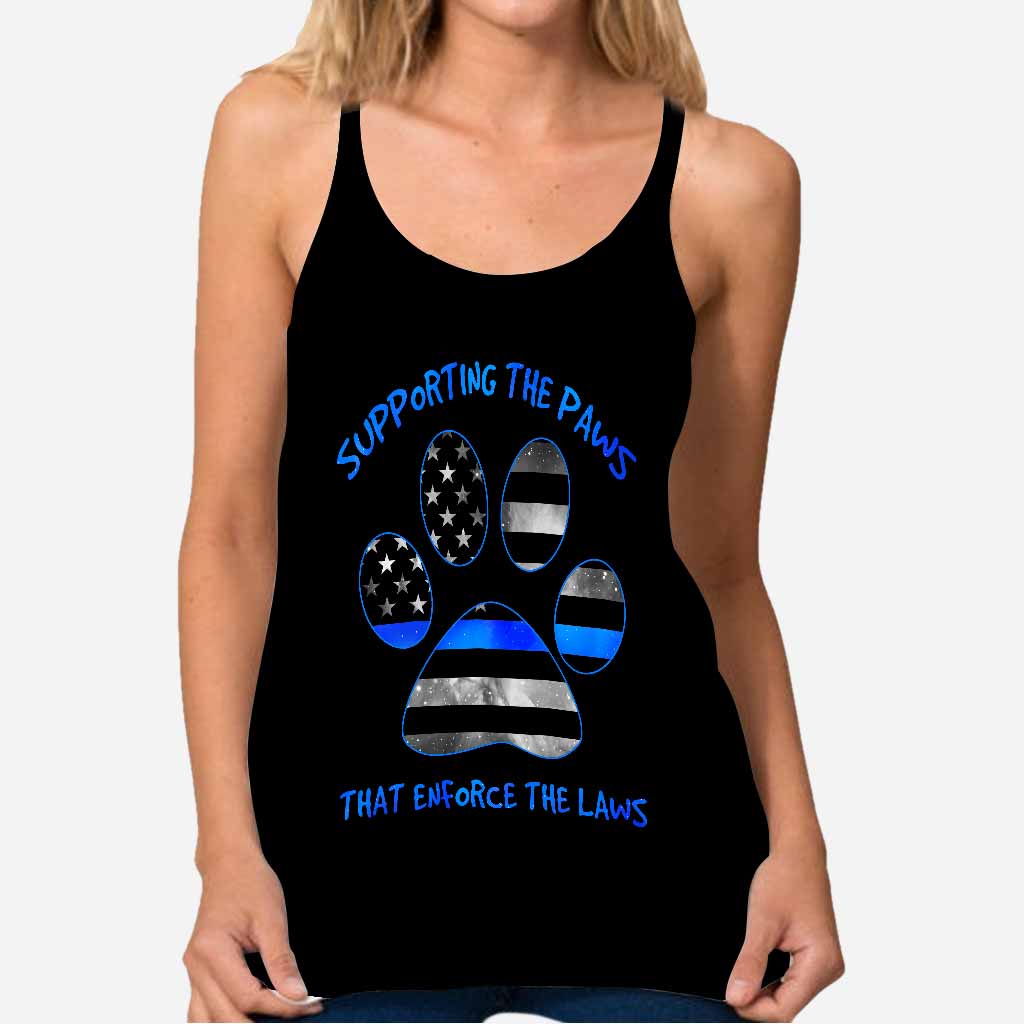 Supporting The Paws - Police Cross Tank Top