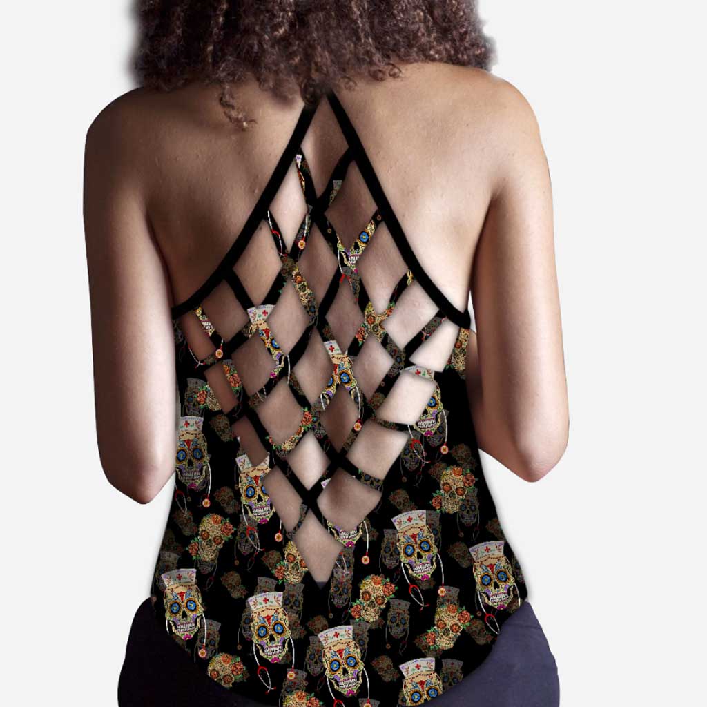 Tanktop mit Kreuz im Nurse Life-Stil