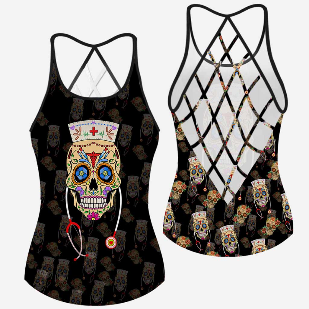 Tanktop mit Kreuz im Nurse Life-Stil