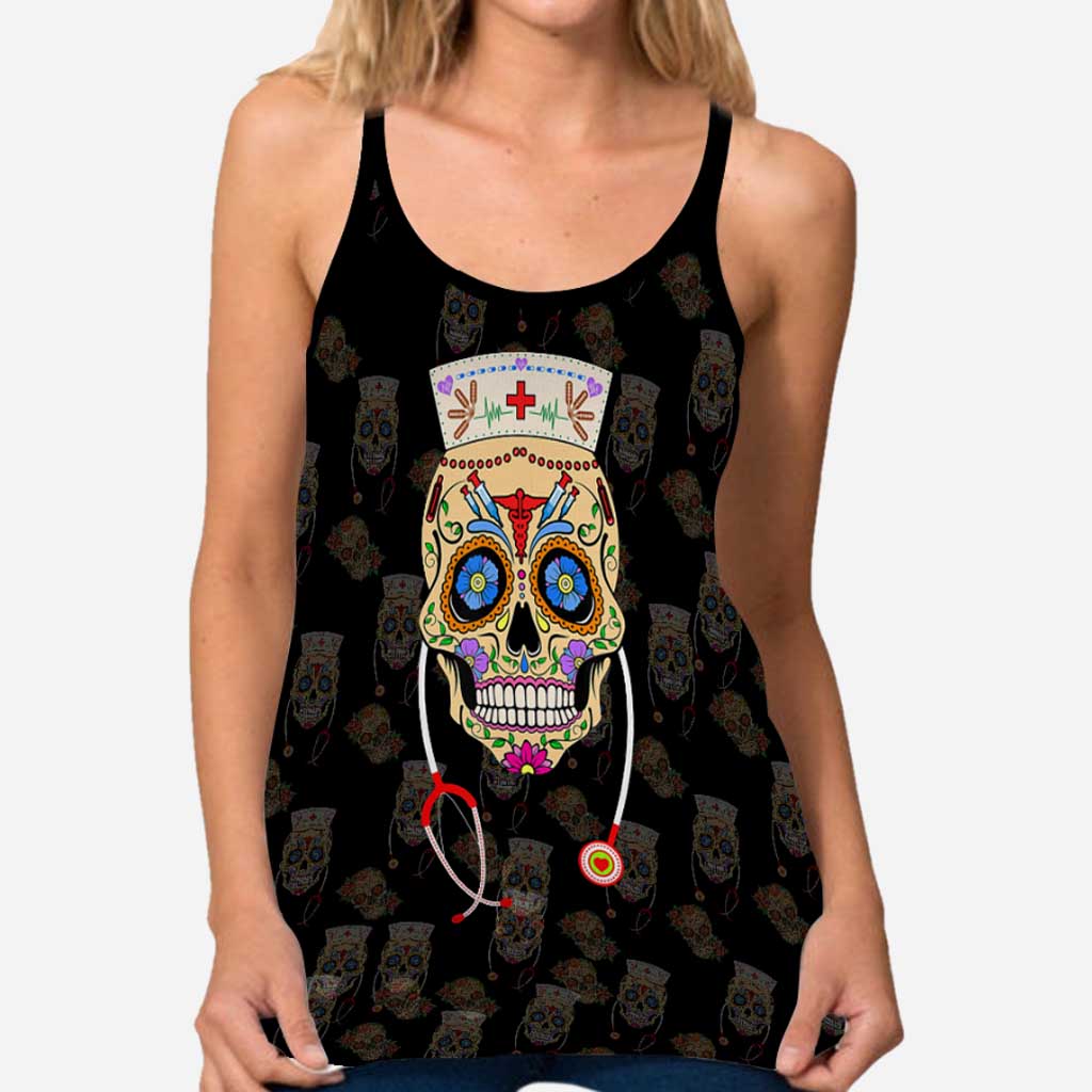 Tanktop mit Kreuz im Nurse Life-Stil